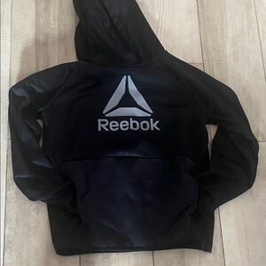 Reebok Black Hoodie with Grey Logo